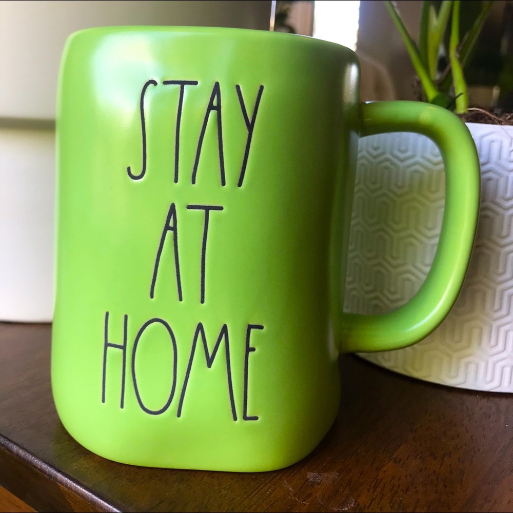 Rae Dunn STAY AT HOME PLANT MOM Coffee Tea Mug
